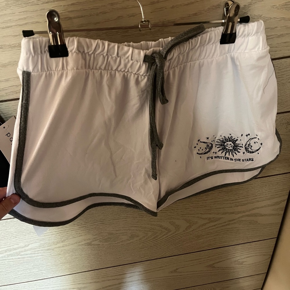 White pj shorts